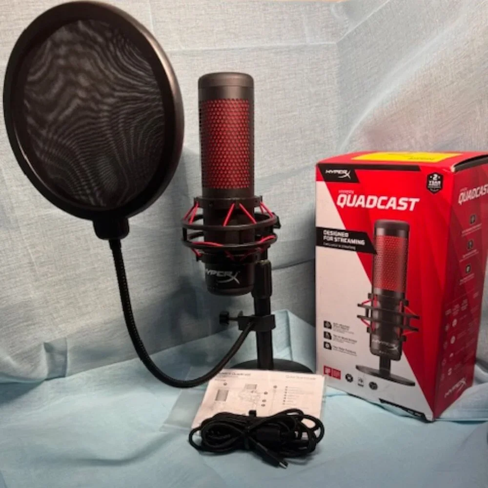 HyperX Quadcast Gaming Microphone with Pop Filter